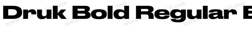 Druk Bold Regular Bo字体转换